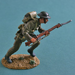 Britains WW1 British Infantry Advancing Metal Figure