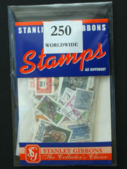 250 Worldwide Stamps by Stanley Gibbons