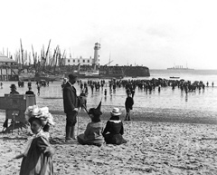 Historical image of Photographer on Scarborough South Bay Beach Image 2