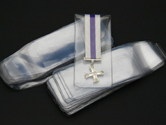 Clear Soft Plastic Miniature Medal Wallets (100)
