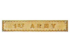 1st Army Medal Bar