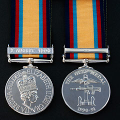 Gulf Medal 1990-91 with 2nd August Clasp
