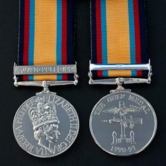 Gulf Medal 1990-91 with Jan - Feb Clasp Image 2