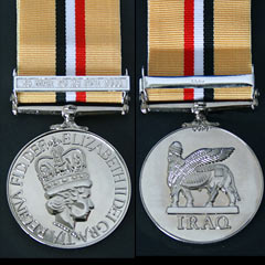 Iraq 2003 Gulf War Medal with clasp Copy Image 2