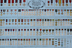 Medal Poster of UK Orders, decorations and medals - 1984