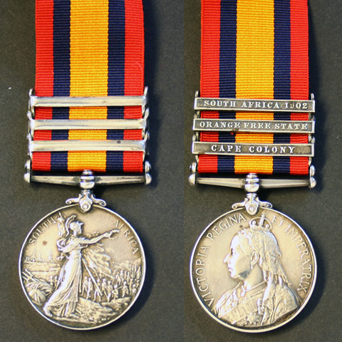 Queens South Africa medal to S.Hockenhull