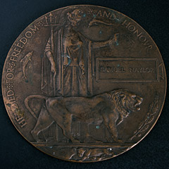 Great War Memorial Plaque - Samuel Naylor