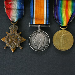 WW1 1914 Star Trio Group of Medals