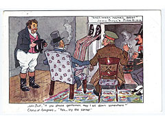 John Bull Fireside comic political postcard