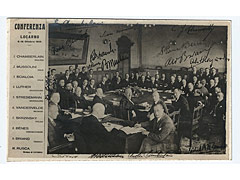 Locarno Conference 1925 - Political Postcard