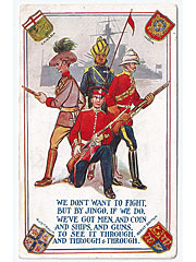 Patriotic Military postcard for the GB and Commonwealth