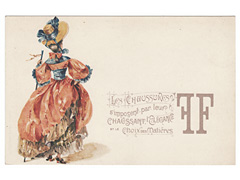 Les Chaussures Advertising Postcard