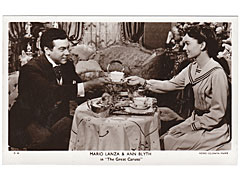 Mario Lanza and Ann Blyth Cinema Postcard