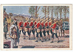 Military Art Postcard West Yorkshire Regiment