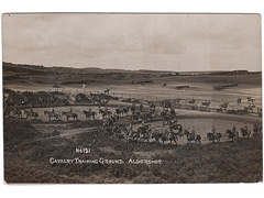 Cavalry training at Aldershot postcard Image 2