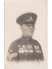 Royal Artillery Sergeant portrait postcard Image 2