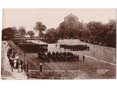 Garrison Parade, Woolwich Military Postcard