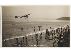 Salmet flying in Scarborough Postcard Image 2