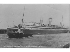 Shipping postcard RMS Royal Edward