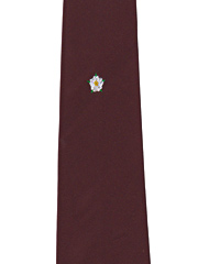 Yorkshire Crested Tie on Wine Background Image 2