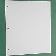 White Card for 3 Ring Binders - Interleaving Image 2