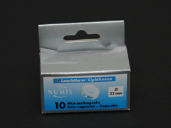Pack of 10 Lighthouse 22mm coin capsules