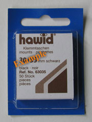 Hawid Cut to size stamp mounts - blue