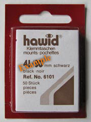 Hawid Protective Stamp Mounts - red
