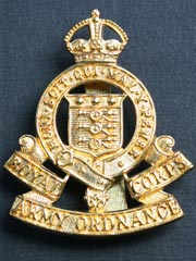 Royal Army Ordnance Corps (KC) Cap Badge