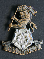 Yorkshire Regiment Bronze effect Cap Badge