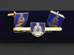 Royal Marines Blue Cufflinks and Tiepin Set
