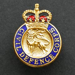 Civil Defence Corps Badge
