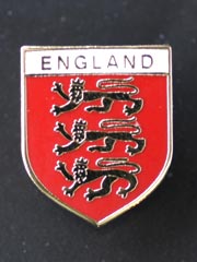 England 3 Lions lapel badge