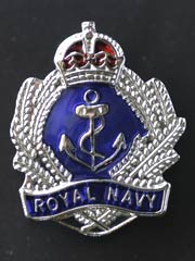 Royal Navy Crown and Anchor lapel badge