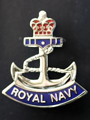 Royal Navy Rope and Anchor lapel badge
