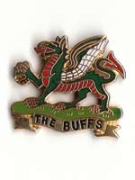 The Buffs lapel badge