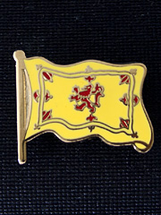 Scottish Lion Rampant Flag Lapel Badge