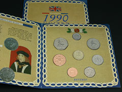 Royal Mint 1990 Uncirculated Coin Set Image 2