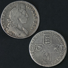 1697 William 3rd Half Crown Image 2