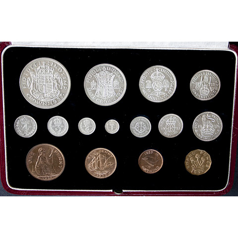 1937 Coronation 15 Coin Specimen Set