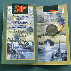 1994 50p D-Day Anniversary Presentation Coin Image 2