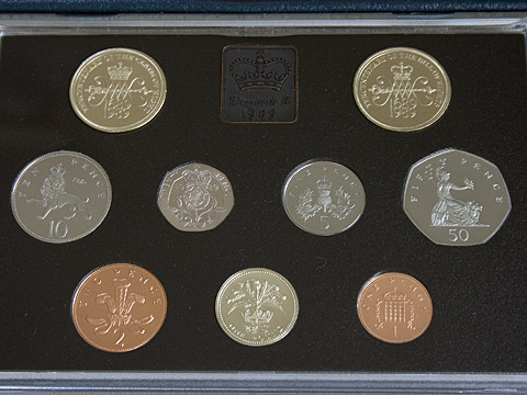 1989 Royal Mint Proof Coin Year Set