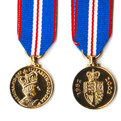 QE2 Golden Jubilee Miniature Medal
