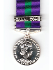 GSM miniature medal with Canal Zone bar