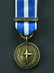 Nato Miniature Medal with Kosovo Bar 
