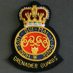 Grenadier Guards wire blazer badge