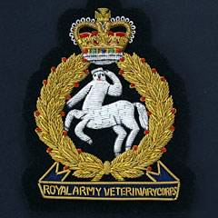 Royal Army Veterinary Corps Wire Blazer Badge