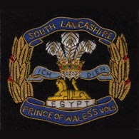 South Lancashire Regiment Wire Blazer Badge