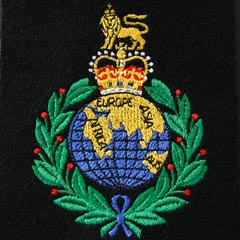 Royal Marines Silk Blazer Badge