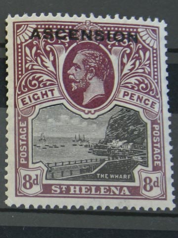 Ascension 8d 1922 SG6 Stamp